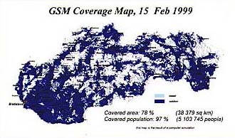 Mapa pokryti GSM